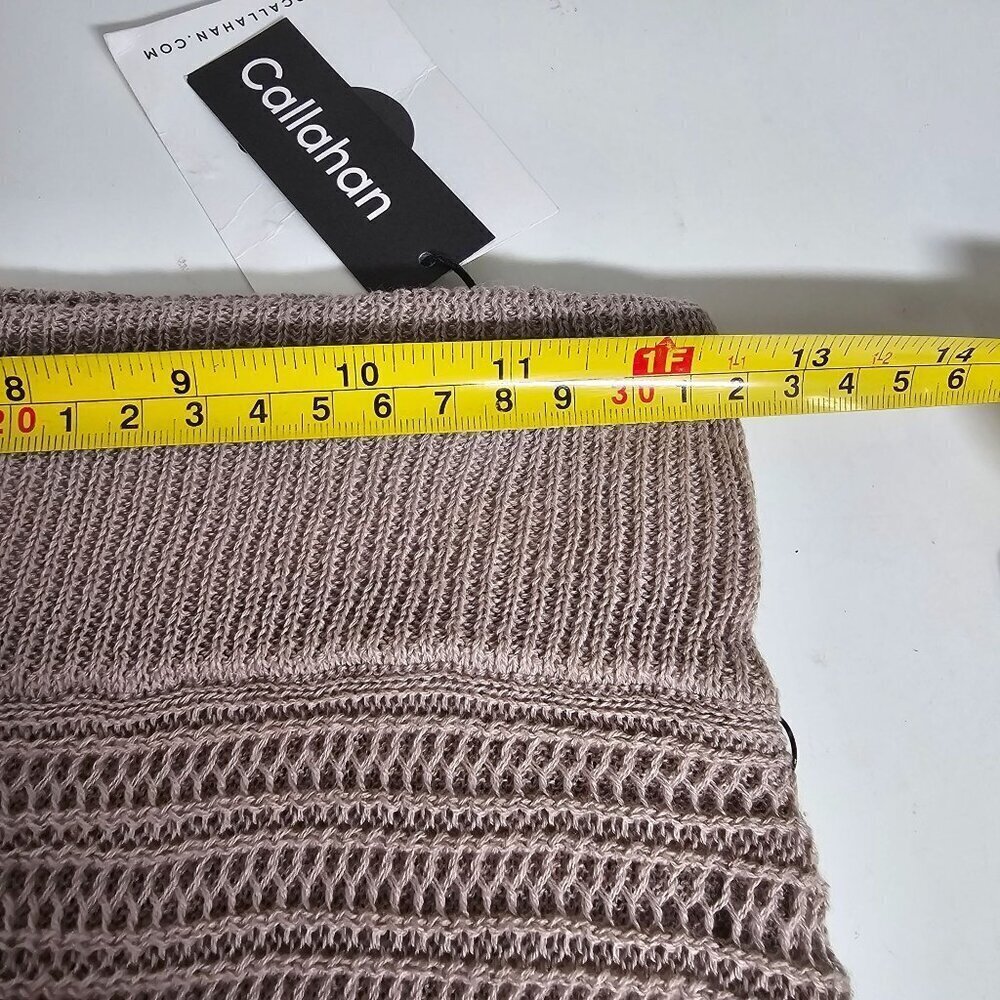 Callahan Knitwear Genny Skirt Electric Purple Brown Cotton Women's Small NWT - Picture 8 of 11